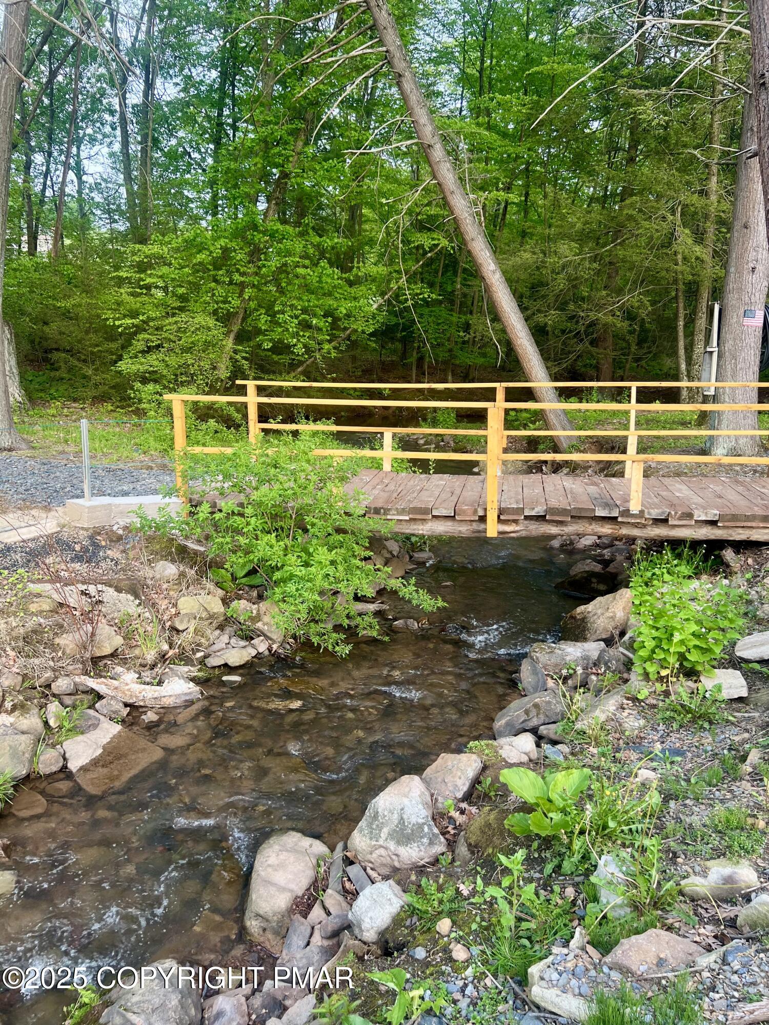 Lot St St Johns Road Drums, PA 18222 - Photo 3 of 3 a view of backyard with swimming pool and trees