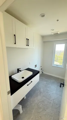 a room with equipment and window