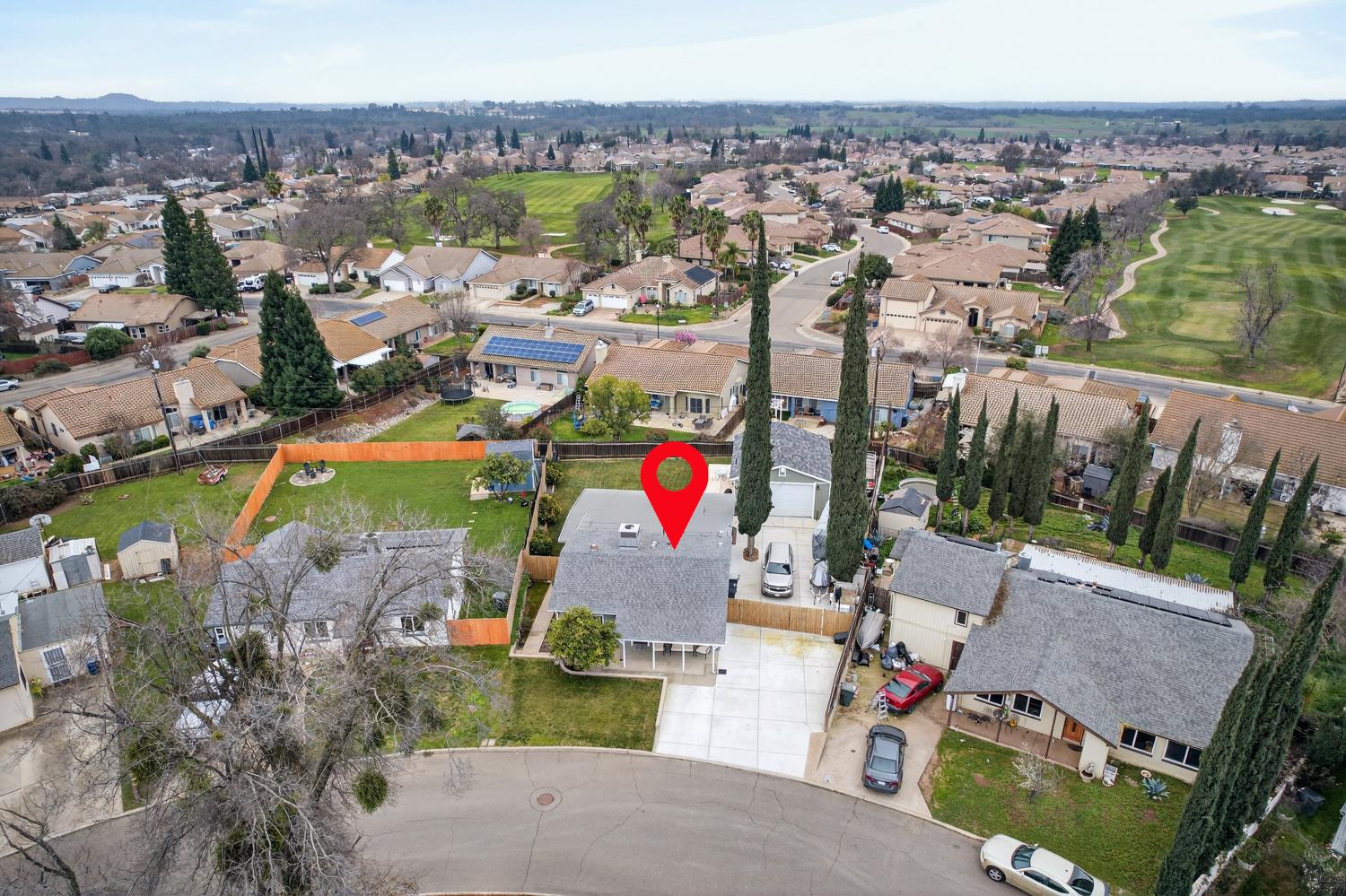 145 Oak Ridge Drive Ione, CA 95640 - Photo 58 of 61 an aerial view of a houses with a swimming pool