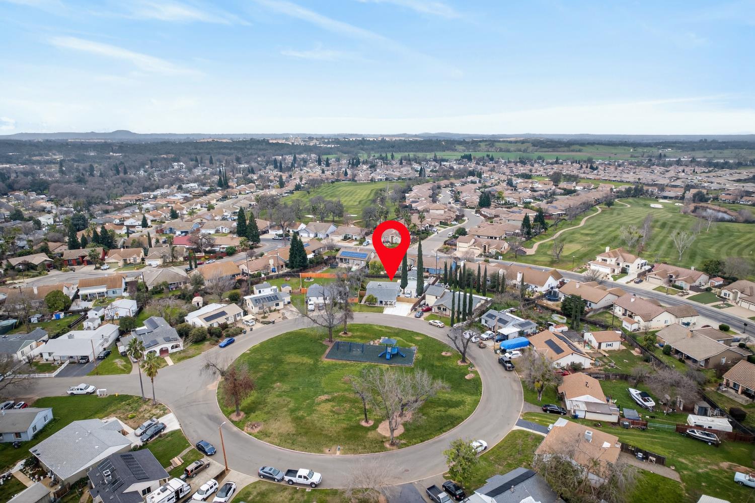 145 Oak Ridge Drive Ione, CA 95640 - Photo 59 of 61 an aerial view of residential houses with outdoor space