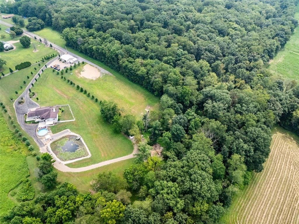 127 Britt Lane Butler, PA 16002 - Photo 6 of 11 an aerial view of residential house with outdoor space and swimming pool