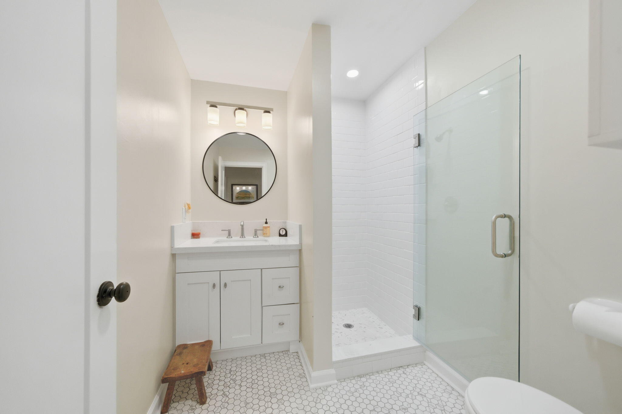 7848 Rush Creek Road Lewiston, CA 96052 - Photo 21 of 44 a bathroom with a sink a toilet and shower