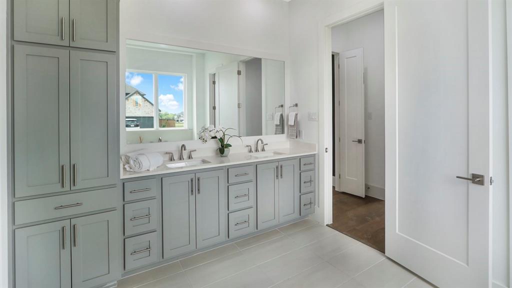 165 Lantern Ridge Drive Aledo, TX 76008 - Photo 31 of 38 a spacious bathroom with a double vanity sink mirror and double