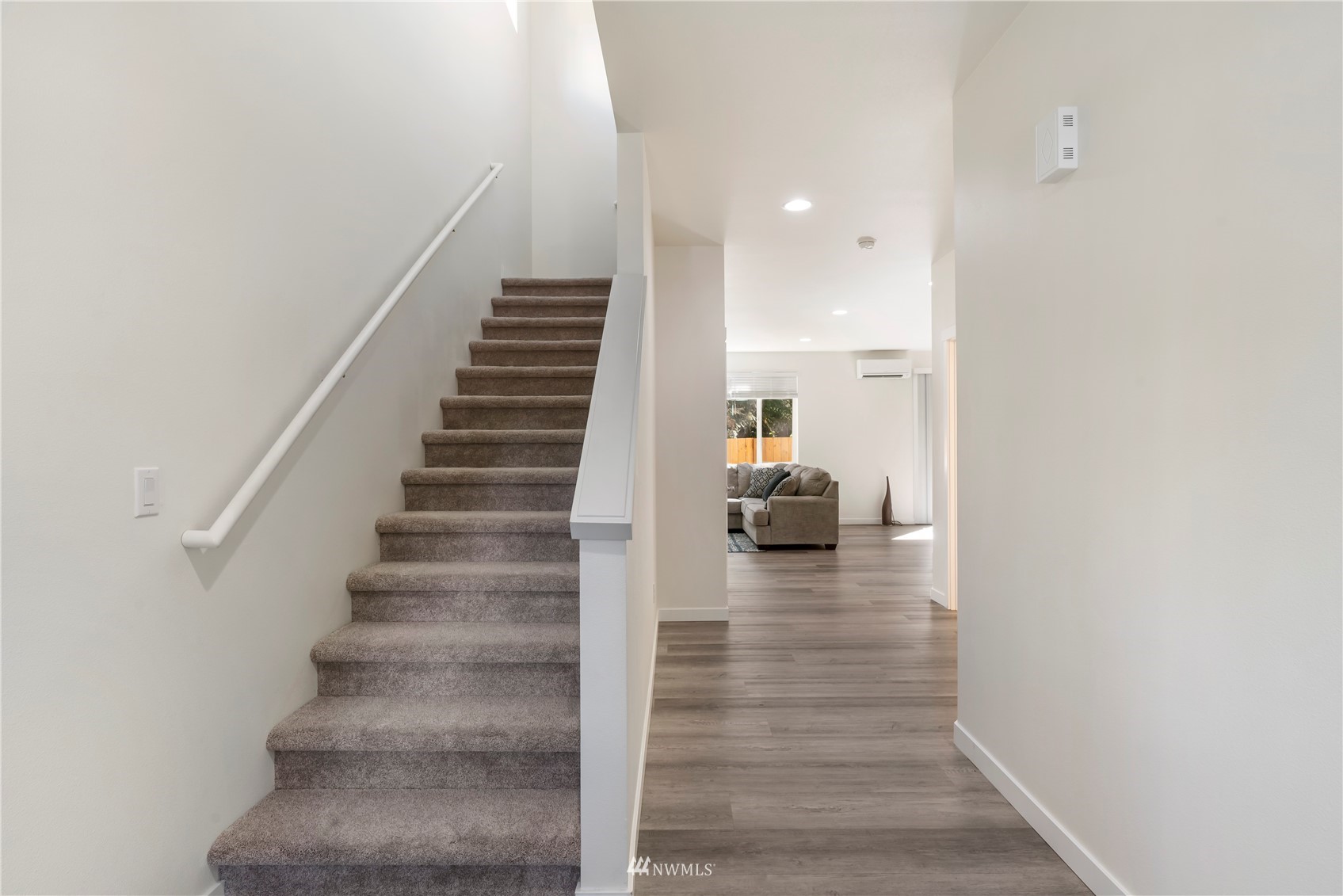 19512 Damson Road, Unit A Lynnwood, WA 98036 - Photo 3 of 37 a view of entryway and hall with wooden floor