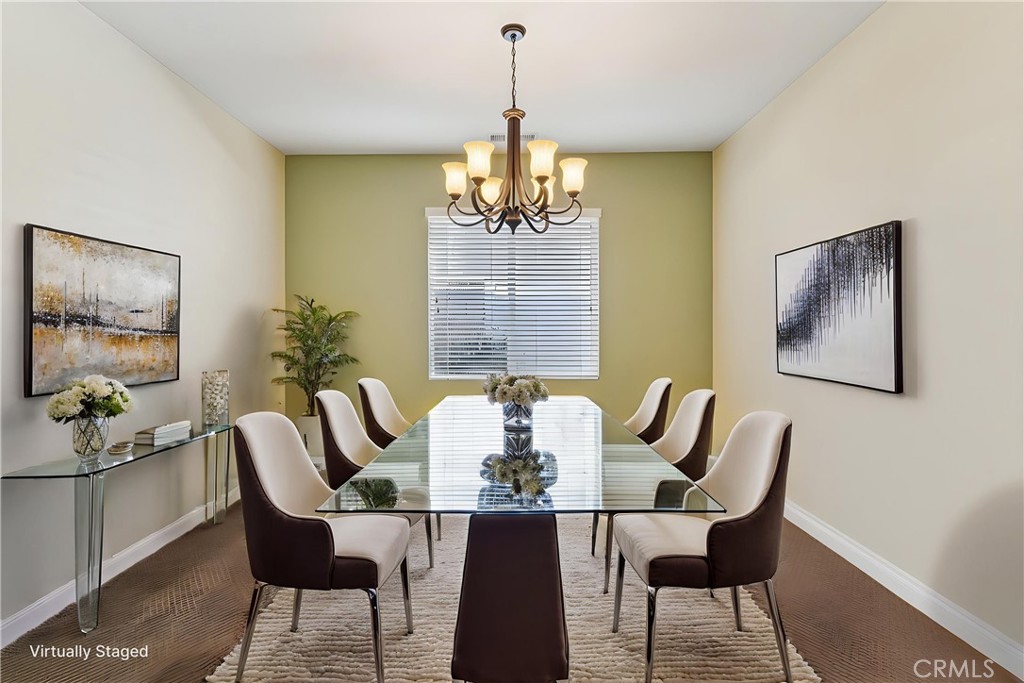28552 Rustic Glen Street Menifee, CA 92584 - Photo 13 of 48 Virtually Staged - Formal Dining space with easy access to the kitchen
