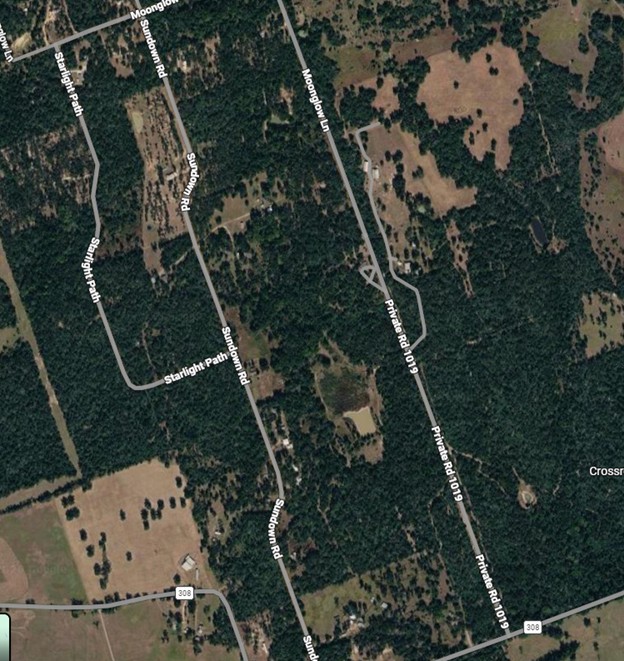 308 Rd Caldwell Tx 77836 Road Caldwell, TX 77836 - Photo 4 of 4 Aerial Map. Displaying roads and land features surrounding the property