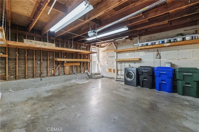 a view of storage and utility room