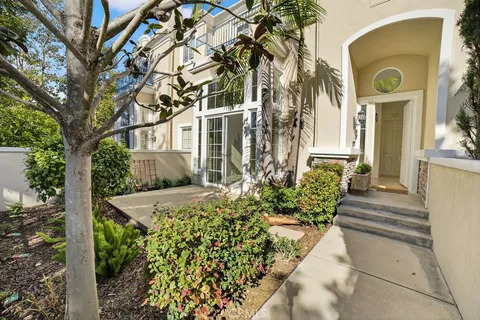 a view of a pathway of a building