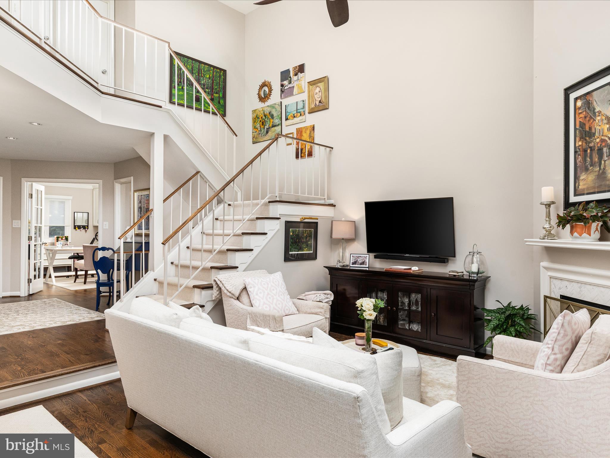 1303 Wedgewood Manor Way Reston, VA 20194 - Photo 10 of 57 Staircase to upper level with new banisters