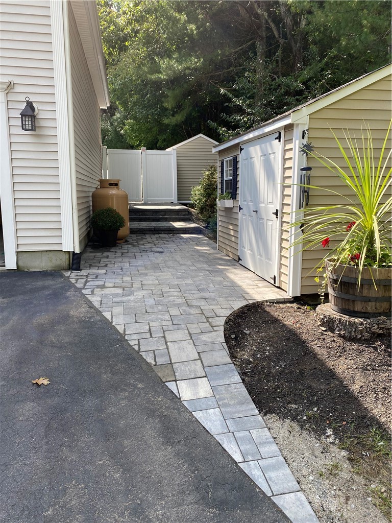 264 Round Top Road Burrillville, RI 02830 - Photo 46 of 49 new side paver walkway
