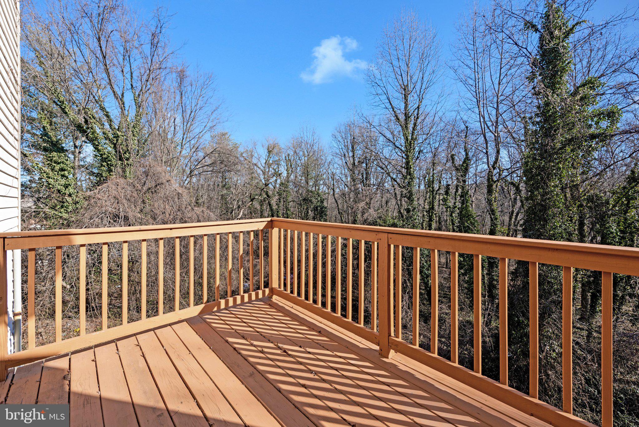 4675 Red Hawk Terrace Bladensburg, MD 20710 - Photo 13 of 14 a balcony with wooden floor and fence