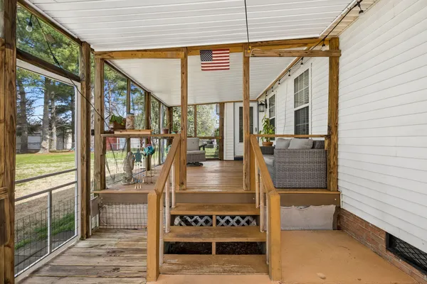 a house view with a garden space