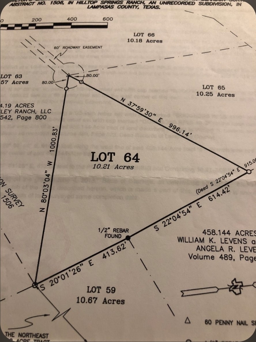 580 East 0123 Kempner, TX 76539 - Photo 15 of 15 Visualize your future property boundaries and acreage with this detailed plat map.