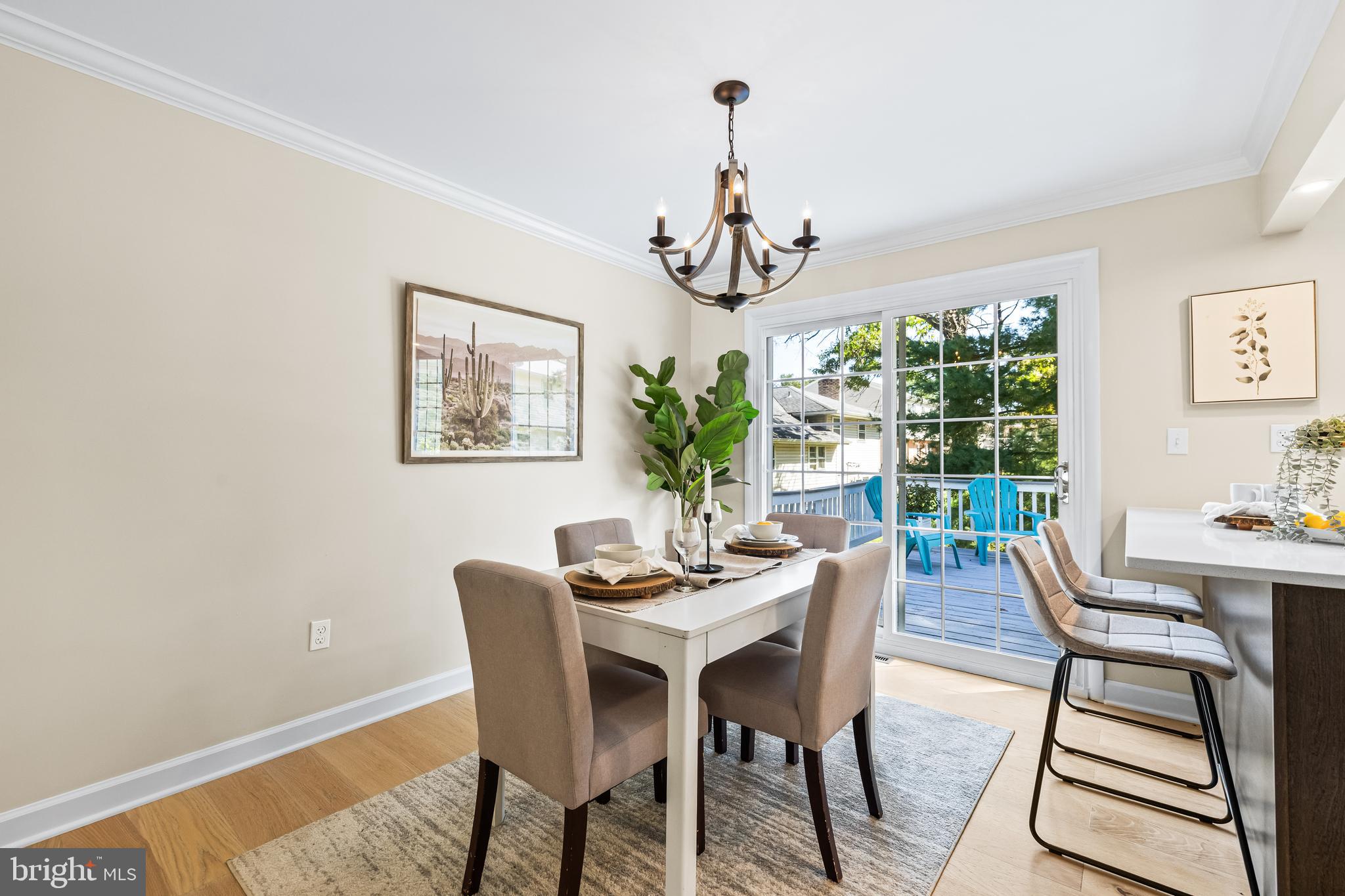 10845 Sandringham Road Cockeysville, MD 21030 - Photo 11 of 47 a view of a dining room with furniture window and outside view