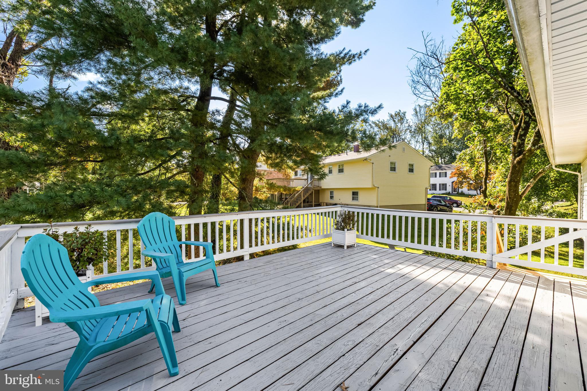 10845 Sandringham Road Cockeysville, MD 21030 - Photo 46 of 47 a view of a wooden deck with a bench