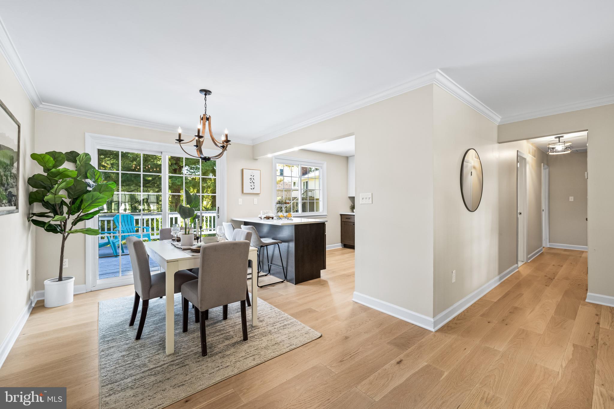 10845 Sandringham Road Cockeysville, MD 21030 - Photo 9 of 47 a view of a dining room with furniture window and wooden floor