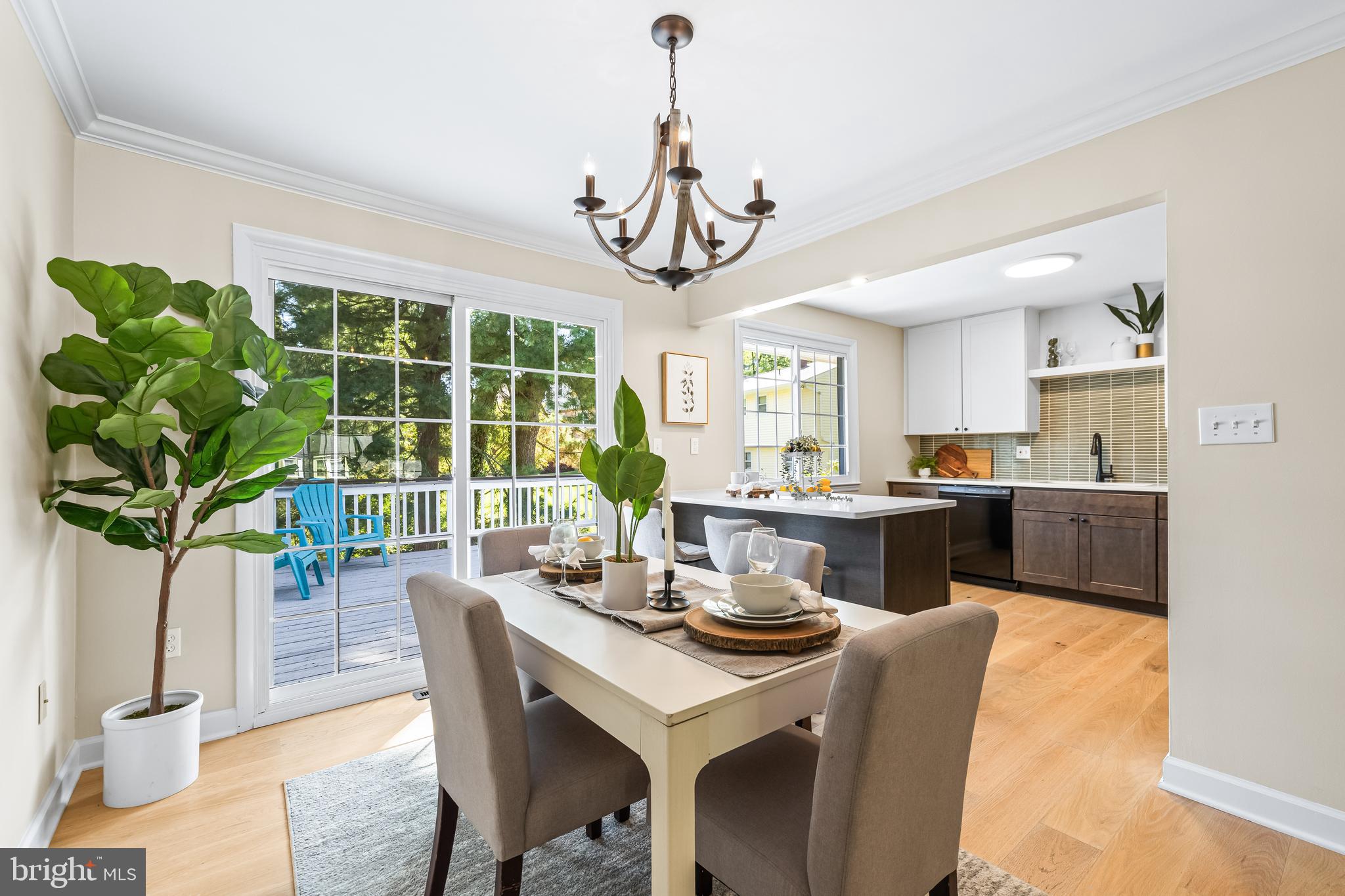 10845 Sandringham Road Cockeysville, MD 21030 - Photo 10 of 47 a view of a dining room with furniture window and wooden floor