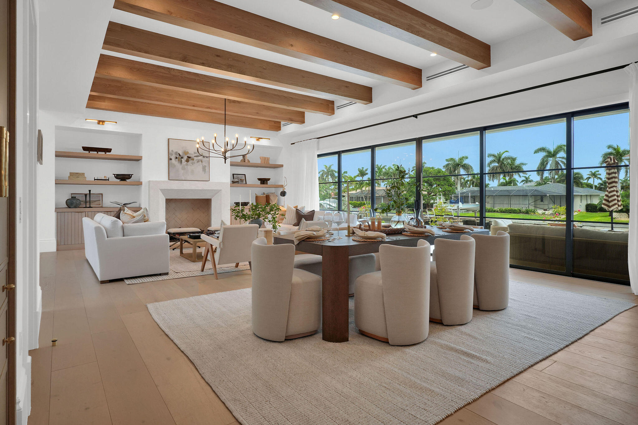 839 Chestnut Court Marco Island, FL 34145 - Photo 34 of 88 Dining view to spa and fireplace