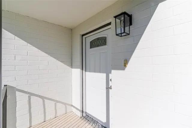 a view of front door