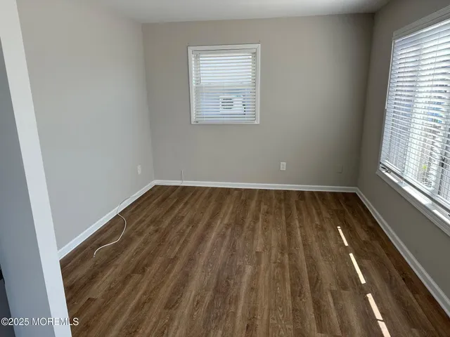 a view of wooden floor in a room