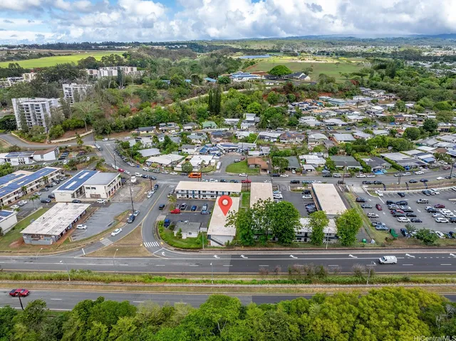 an aerial view of a city