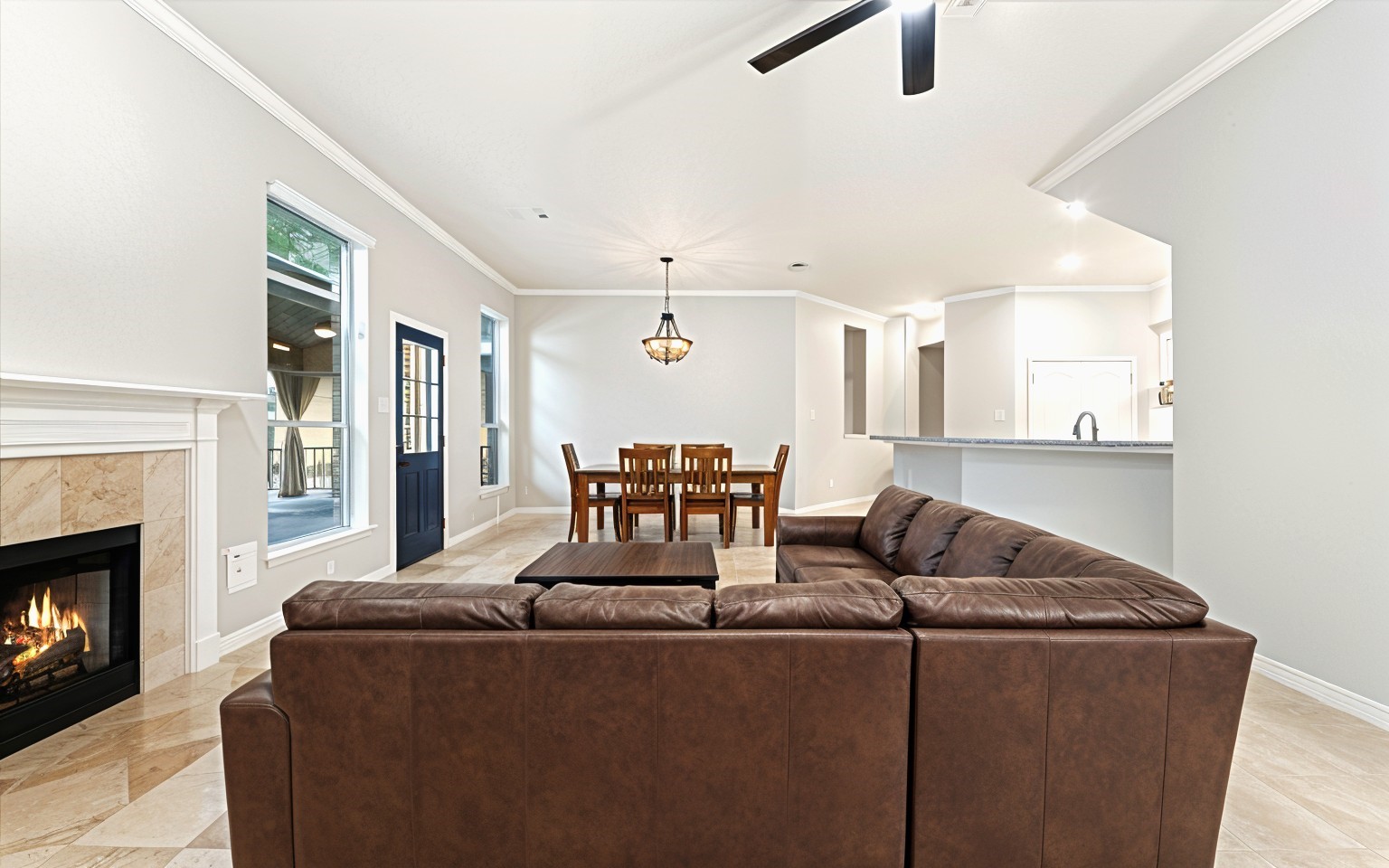 29823 Spring Terrace Drive Spring, TX 77386 - Photo 32 of 50 a living room with furniture and a fireplace