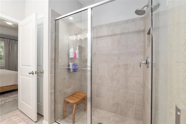 a outdoor space with furniture