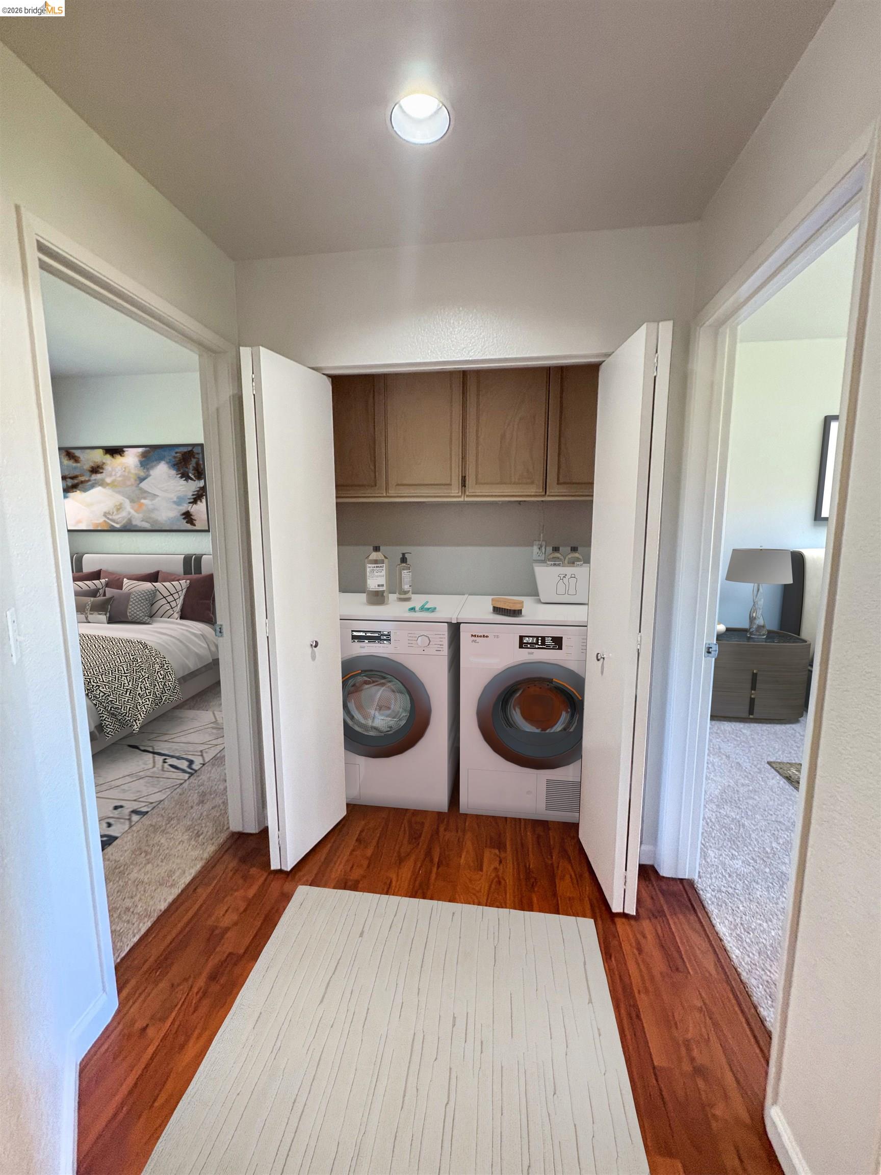 256 Napoli Court Hercules, CA 94547 - Photo 13 of 14 a view of utility room and wooden floor