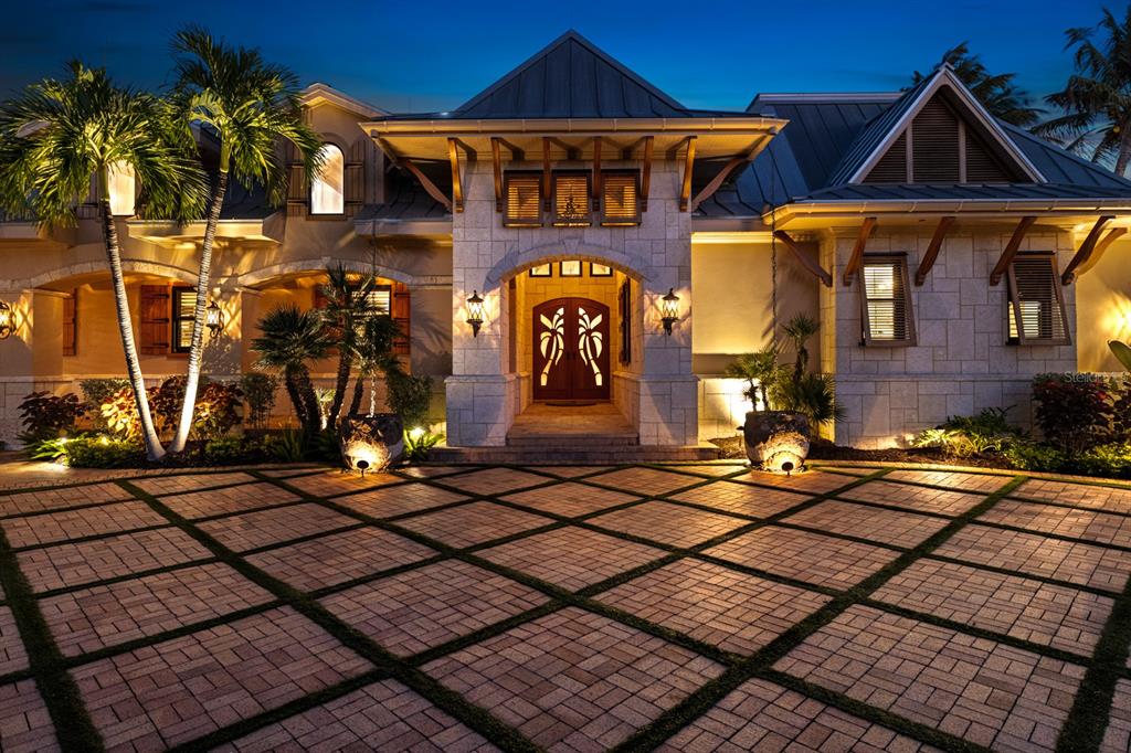 a front view of a house