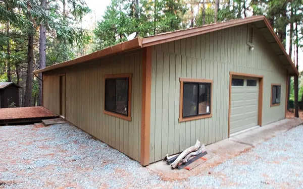 a backyard of a house
