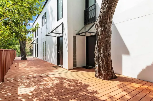 a backyard of a house