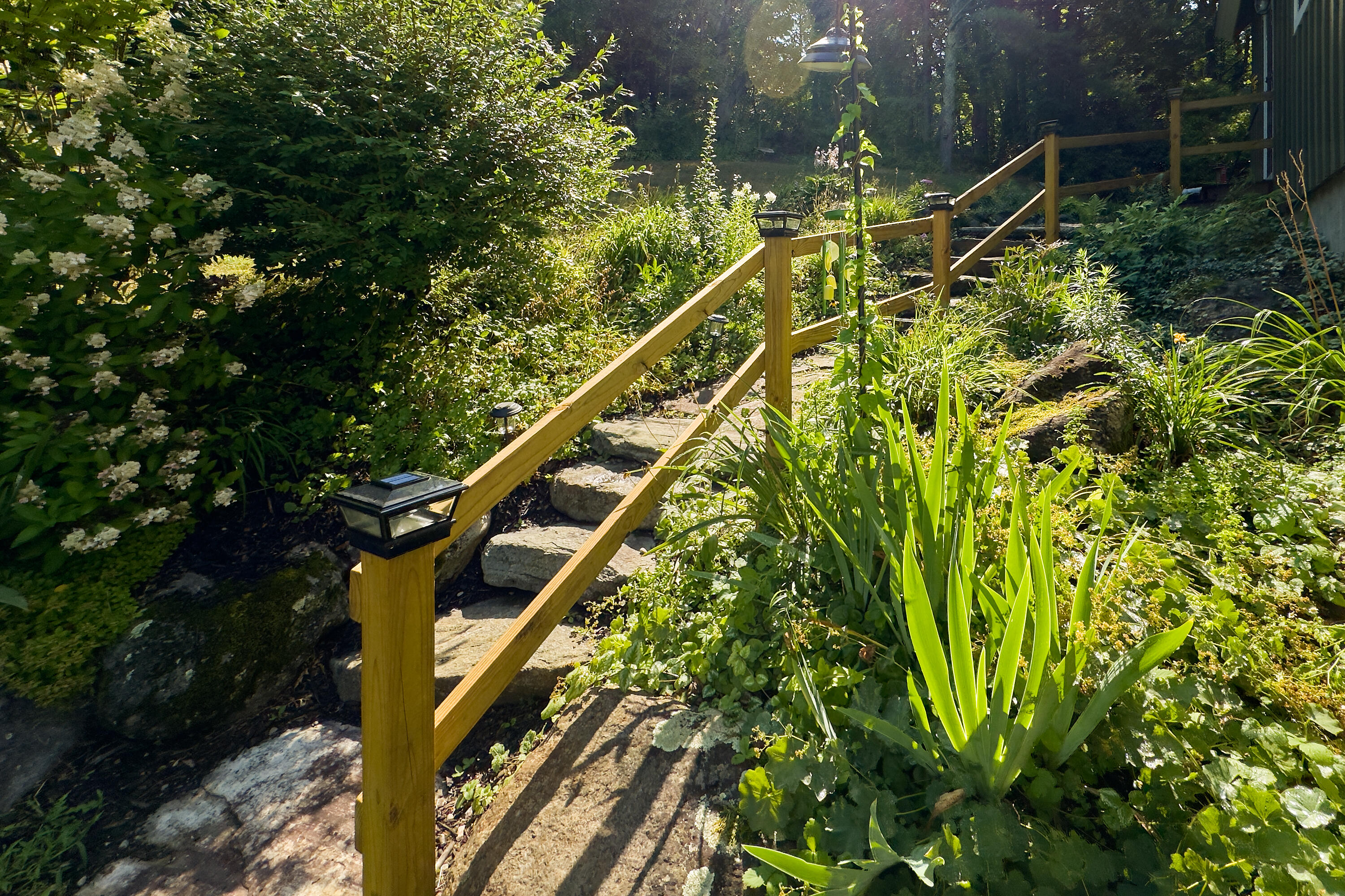 Stairs to side door