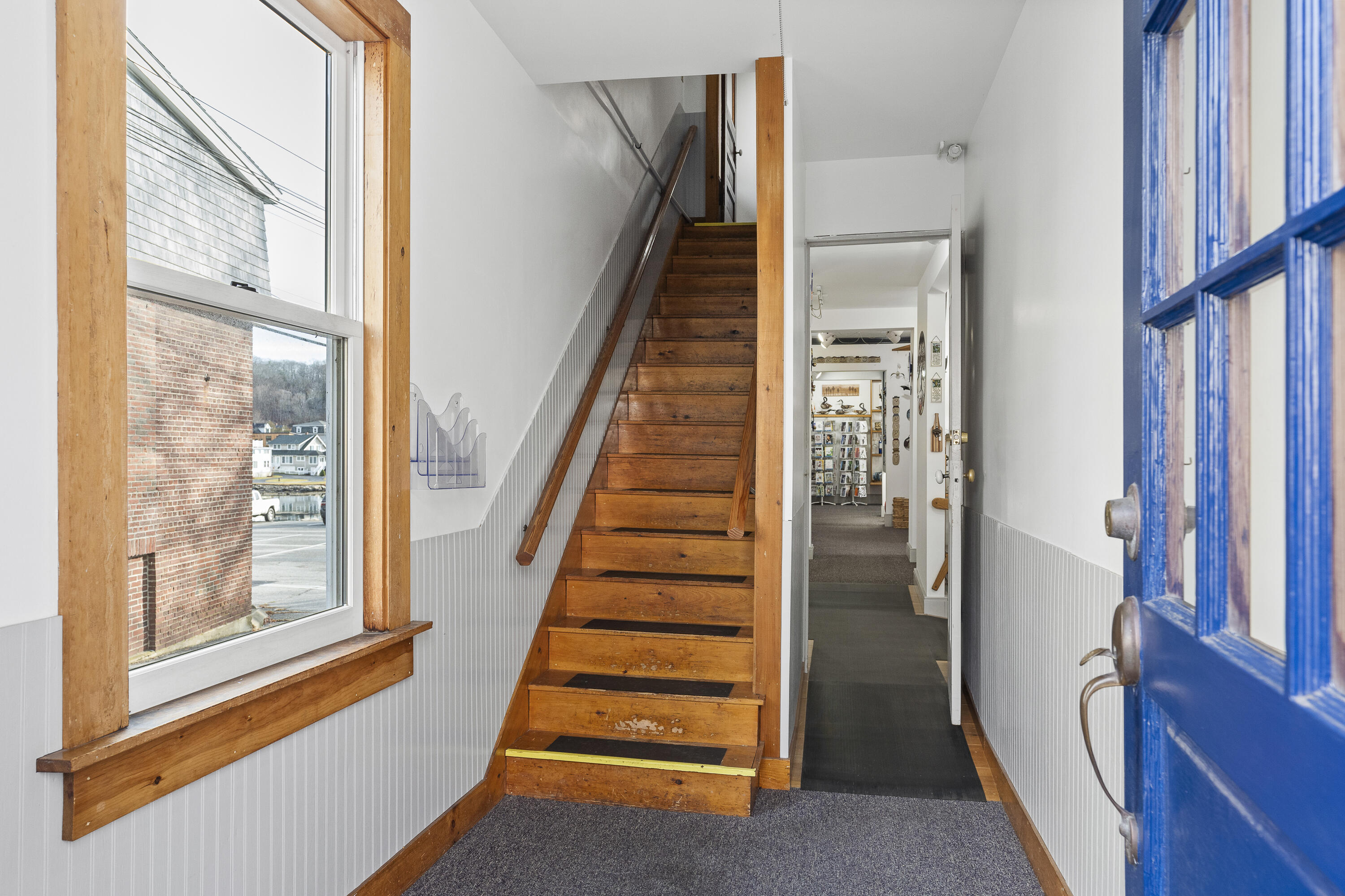 37 Townsend Avenue Boothbay Harbor, ME 04538 - Photo 15 of 51 Front stiarway to living area