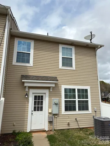 a view of backyard of house