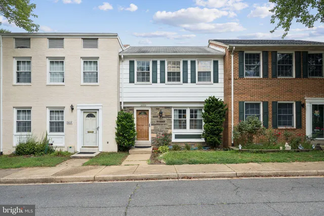 a front view of a house