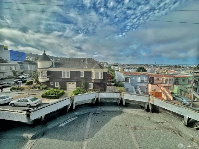 a city view with sitting space