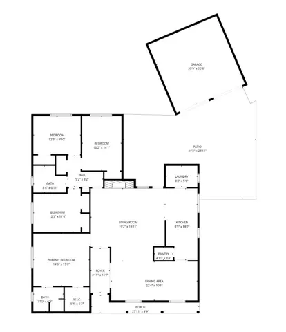 a picture of floor plan