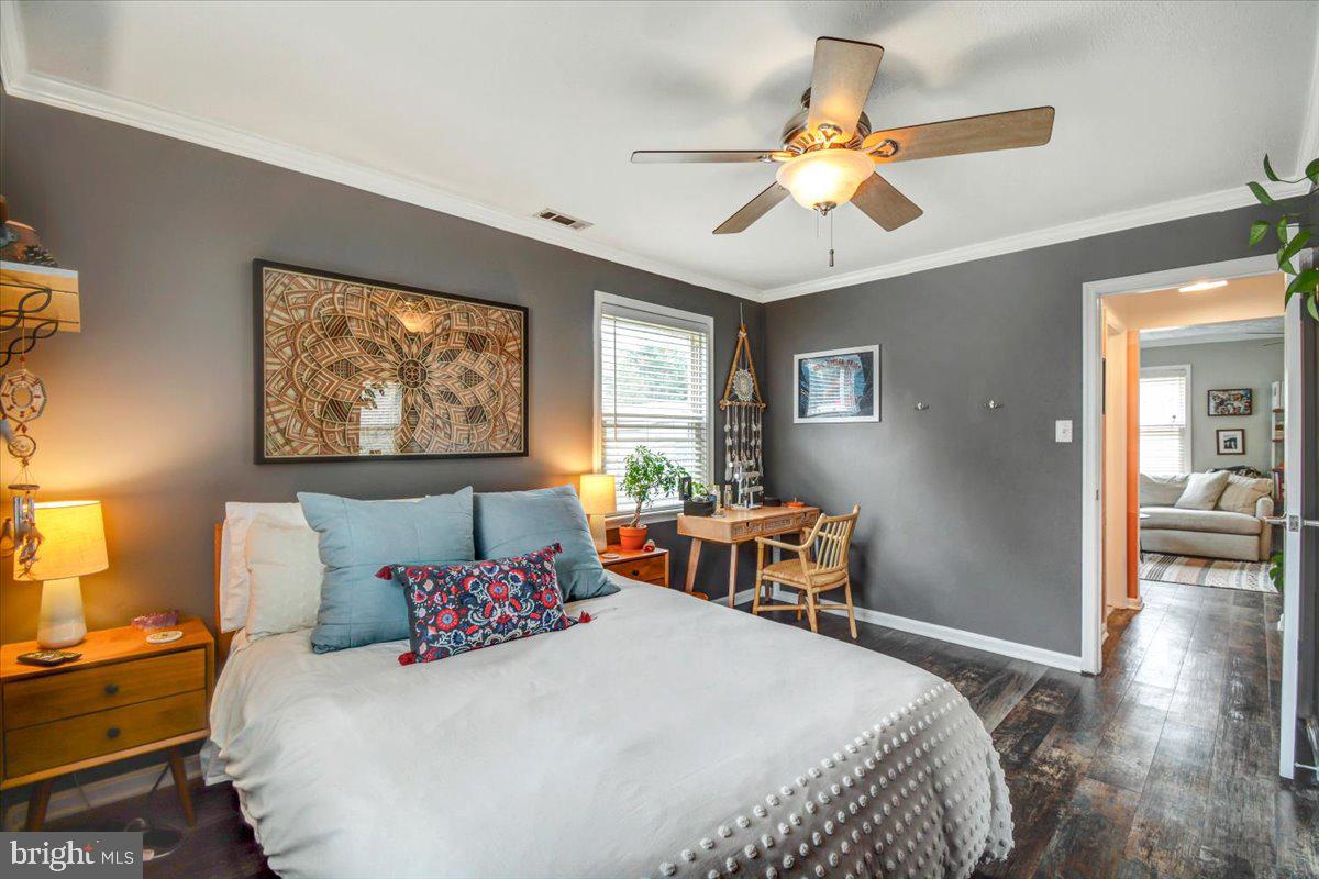 4 Steuart Lane Edgewater, MD 21037 - Photo 15 of 41 Main level Bedroom features a fan with lighting!
