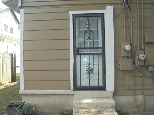 a view of front door