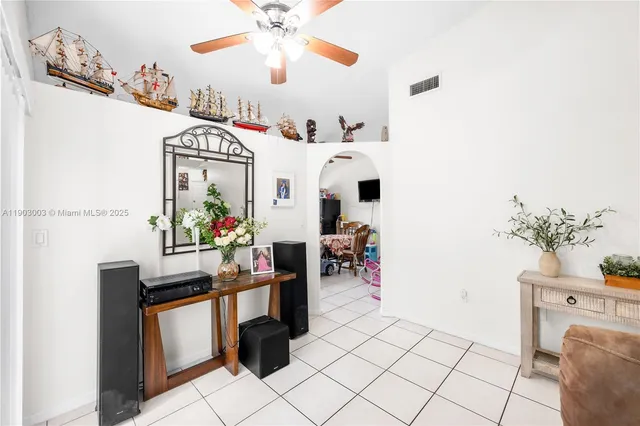 a view of kitchen and dining room with furniture