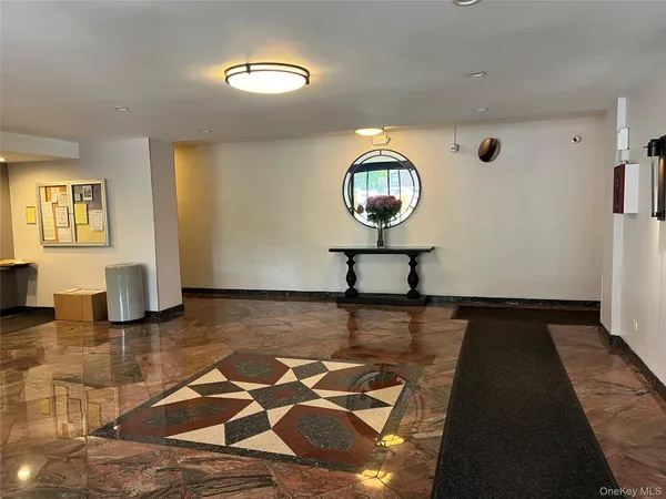 a view of a living room and dining room