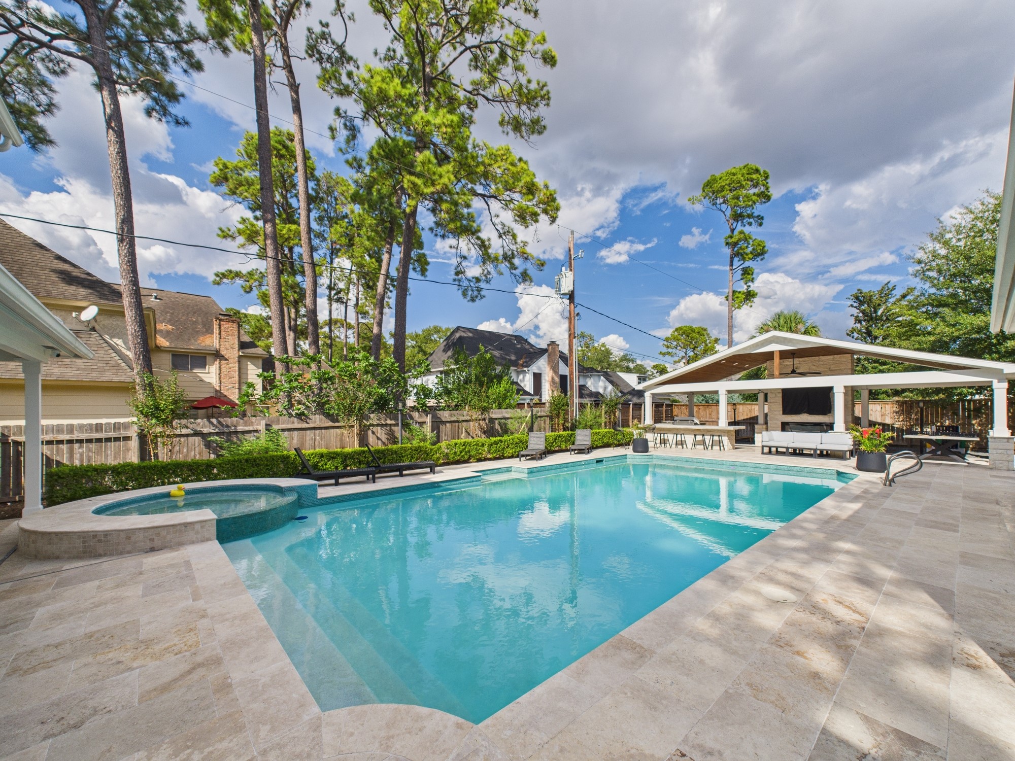 5430 Havenwoods Drive Houston, TX 77066 - Photo 34 of 50 a view of a house with a yard