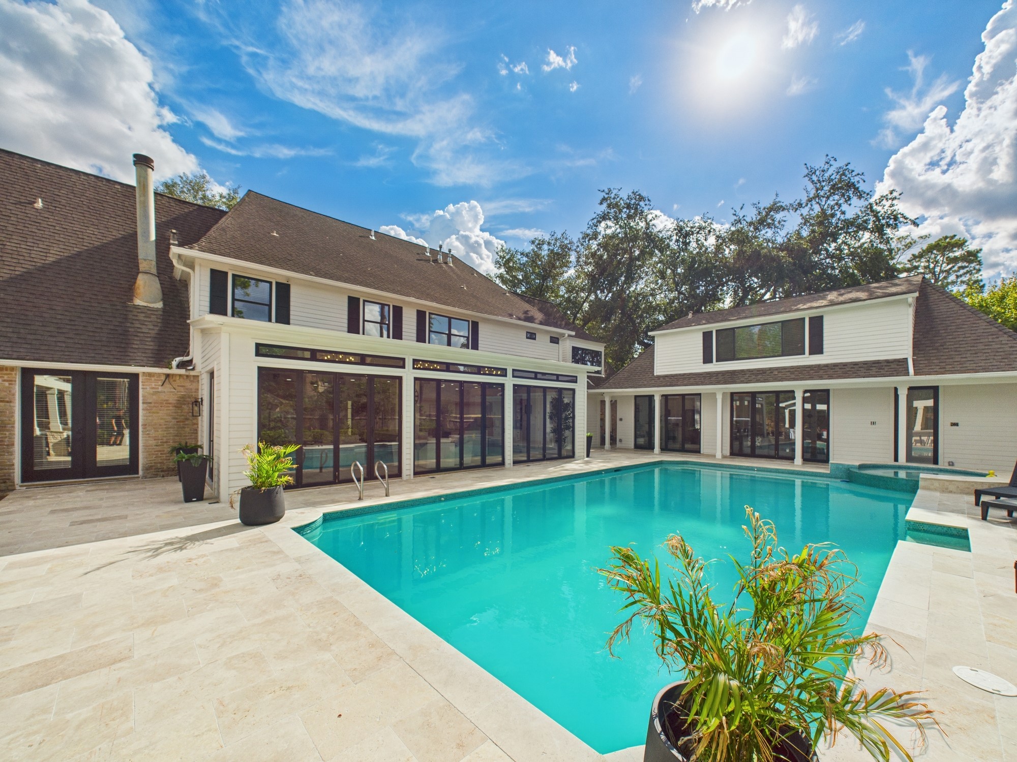 5430 Havenwoods Drive Houston, TX 77066 - Photo 39 of 50 a view of a house with a swimming pool