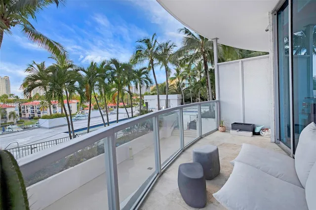 a view of balcony and patio