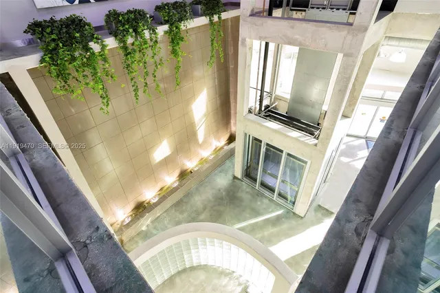 a view of a fireplace