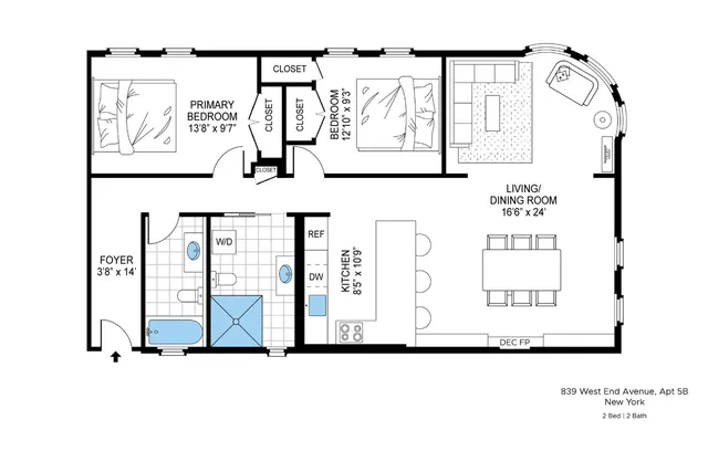 $1,349,000 | 839 West End Avenue, Unit 5B | Upper West Side