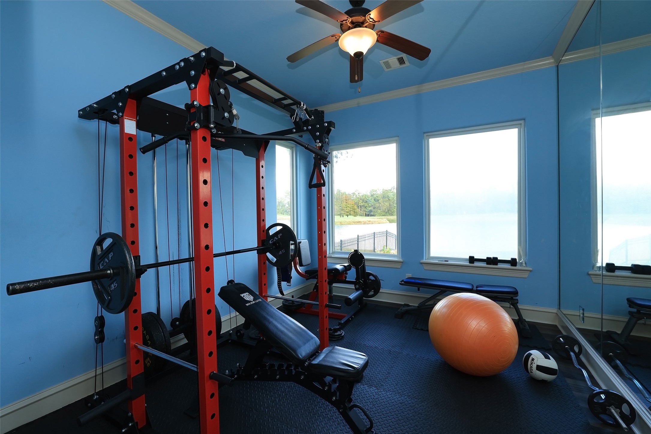 22 Post Shadow Estate Drive Spring, TX 77389 - Photo 49 of 50 a room with gym equipment