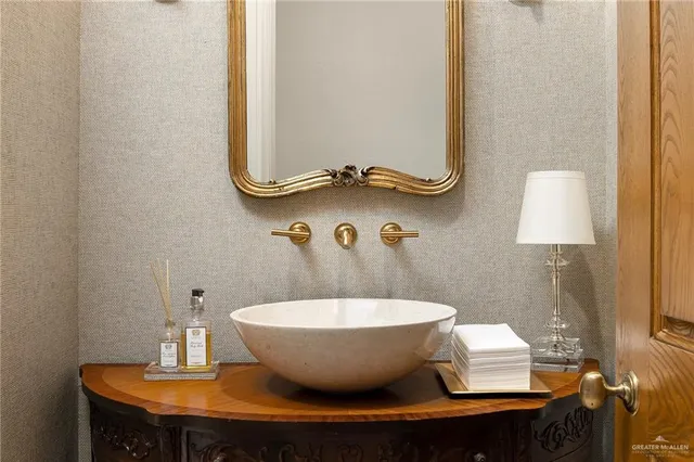a view of a bathtub in a bathroom