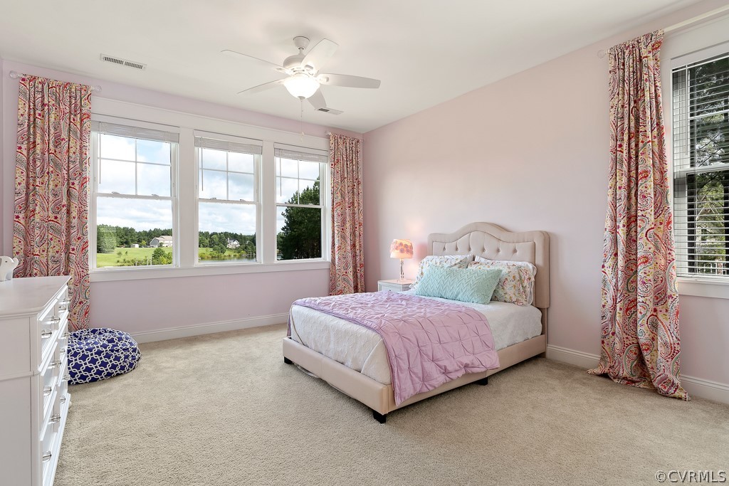 3812 Millmount Drive Powhatan, VA 23139 - Photo 30 of 48 a bedroom with a bed and a couch