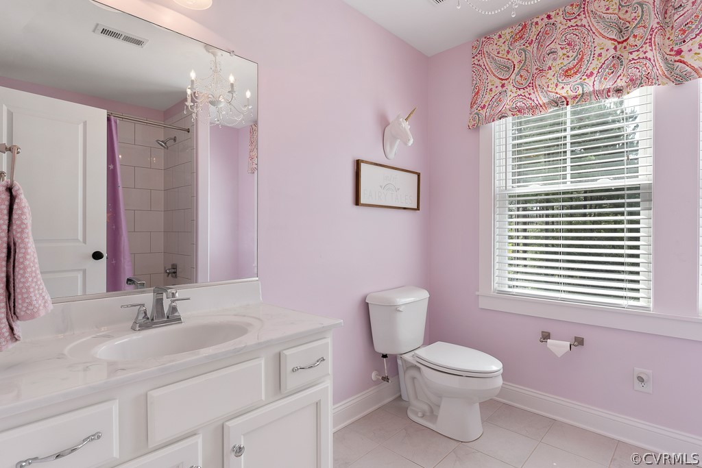 3812 Millmount Drive Powhatan, VA 23139 - Photo 31 of 48 a bathroom with a toilet a sink and a mirror
